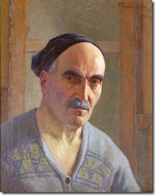 Self portrait by Panos Terlemezian